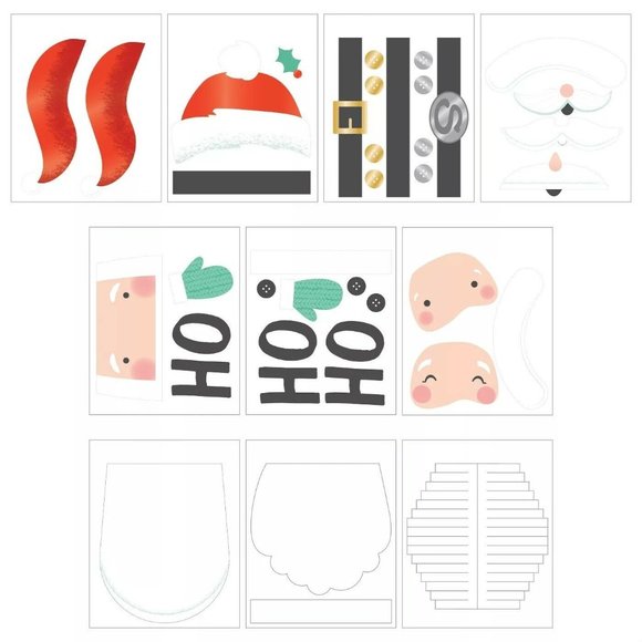 Paper Riot Co. Christmas Tree Decorative Wall Art Santa Gift Craft Book Set 2 - Picture 8 of 8